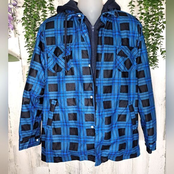 NWOT Full Lined Zip Up Hooded Jacket - Picture 1 of 8